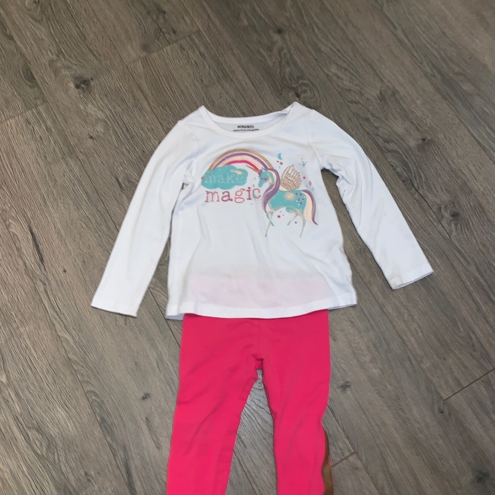 Unicorn long sleeve and pants set